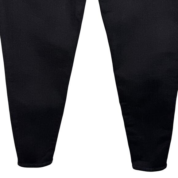 American Eagle SZ 10 Curvy Hi-Rise Jeggings Jeans Stretch Zip-Fly Pockets Black - Picture 6 of 11